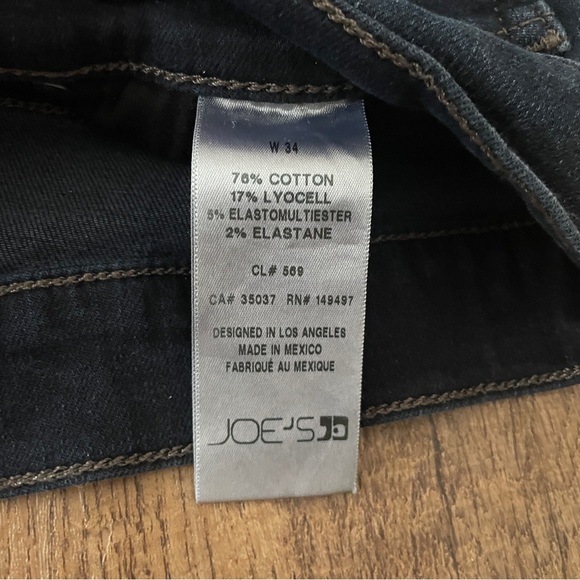 Joe’s Jeans the Brixton Miguel dark wash jeans 34x32 - Picture 9 of 10